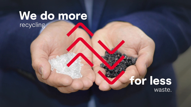 We do more recycling for less waste.