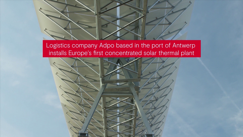 The solar mirror park at ADPO in Kallo is a special solar powered technology. the mirrors generate gree heat based on concentrated sunlight. A first in Europe!