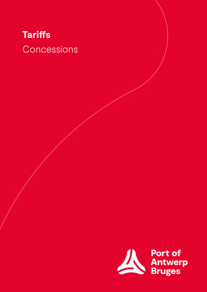 Applicable for the Antwerp port area.